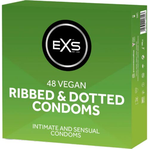 Óvszer Exs Ribbed & Dotted - Kiemelkedő textúrával