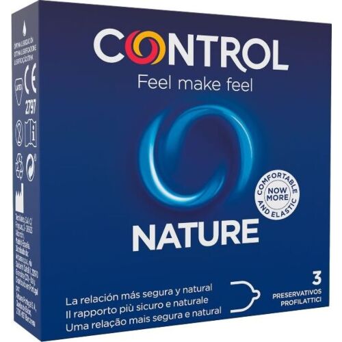 Óvszer CONTROL 3 db | Átlátszó, természetes latex