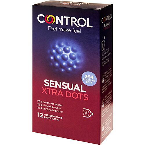 Preservatív CONTROL XTRA DOTS 12 db 264 örömponttal