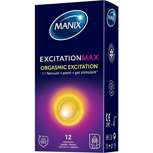 Kondom Manix EXCITATION MAX 12?S - Maximális élvezet