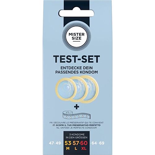 Óvszer MISTER SIZE Tesztkészlet 53, 57 és 60 mm