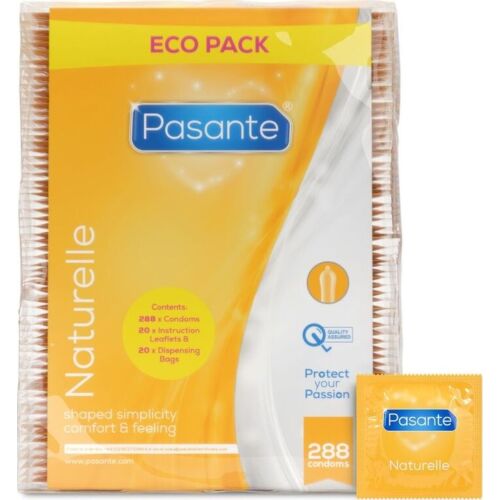 Kondom PASANTE Naturelle 288 darabos csomag