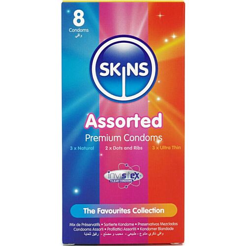 Kondom SKINS Premium 8 db - Változatos élmények