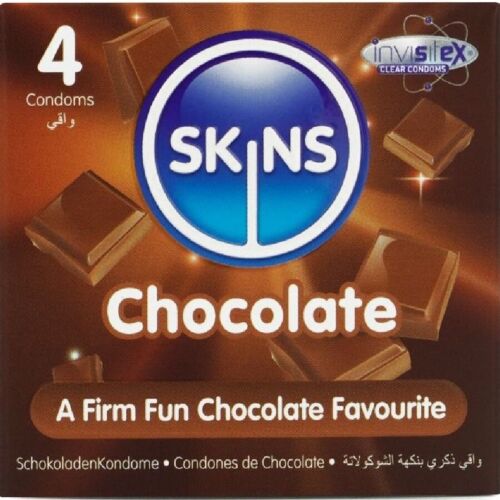 Kondom SKINS Csokoládé Premium 4-es csomag