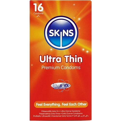 Kondom SKINS Ultra Thin 16 db - Fokozott érzékenység