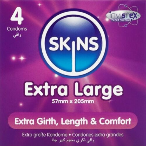 Kondom SKINS Extra Large 4 darabos csomag
