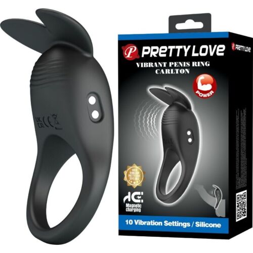 Vibráló péniszgyűrű PRETTY LOVE CARLTON bunny stimulátorral