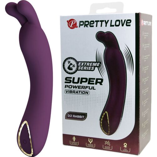 G-ponti vibrátor PRETTY LOVE DJ RABBIT PURPLE