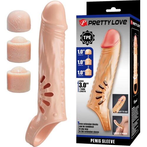 Pénisz hüvely PRETTY LOVE MALE - Testreszabható hosszúság