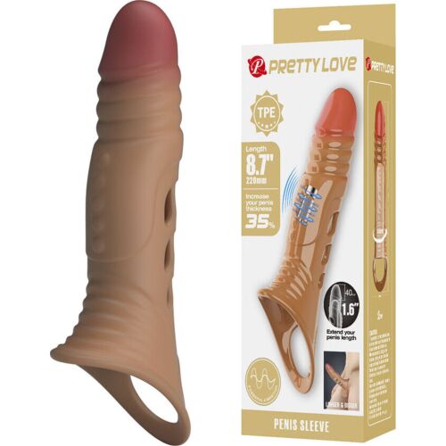Pénisz burkolat PRETTY LOVE MALE vibráló jellemzőkkel