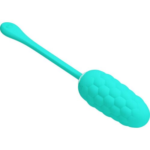 Vibráló tojás Pretty Love Aqua Green, tengeri textúrával, 12 funkcióval