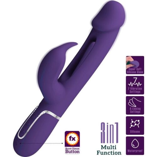Rabbit vibrátor PRETTY LOVE KAMPAS 3 az 1 ben