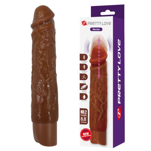 PRETTY LOVE Kessler valósághű vibráló dildo