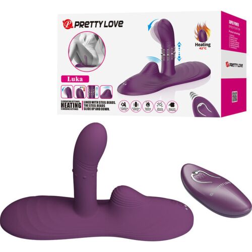 Vibrátor Pretty Love Luka távirányítóval és hőhatással