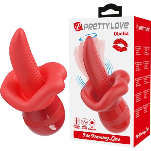 Masturbátor PRETTY LOVE OBELIA nyelv vibrátorral