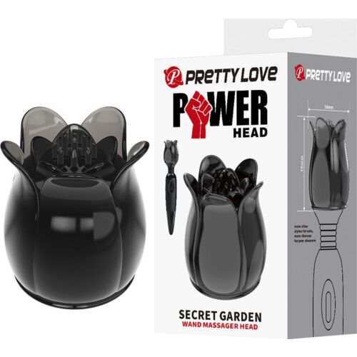 Masszázsfej PRETTY LOVE SECRET GARDEN BLACK