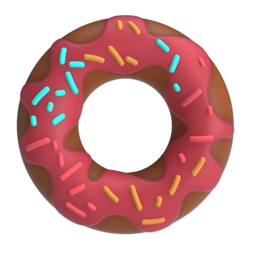 Gyűrű PRETTY LOVE SUPER DONUT rózsaszín dizájnnal