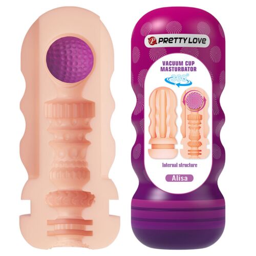 Masturbátor PRETTY LOVE - Szívóhatás és textúrák