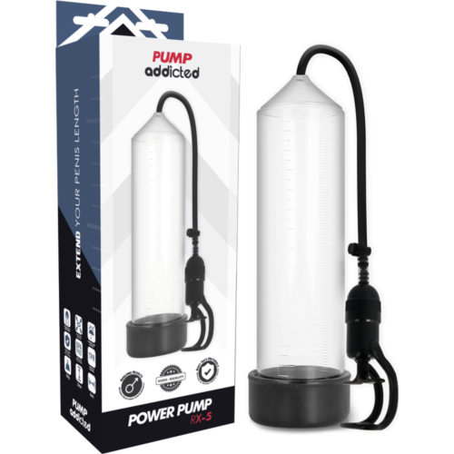 Péniszpumpa PUMP ADDICTED RX5 TRANSPARENT - Azonnali Eredmények