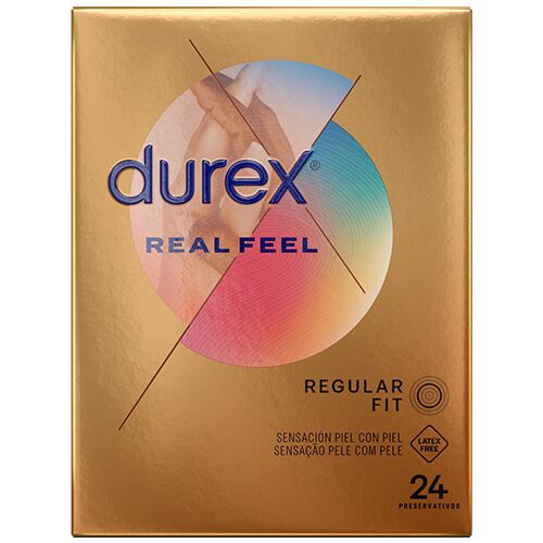 Óvszer DUREX REAL FEEL 24 db - Természetes bőrérintés