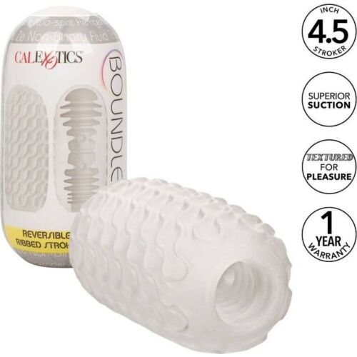 Masturbátor CALEXOTICS Reversible Ribbed Stroker fordítható textúrával