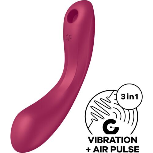 Szívtó Vibrátor SATISFYER CURVE TRINITY 1 Levegő Impulzus Vibráció