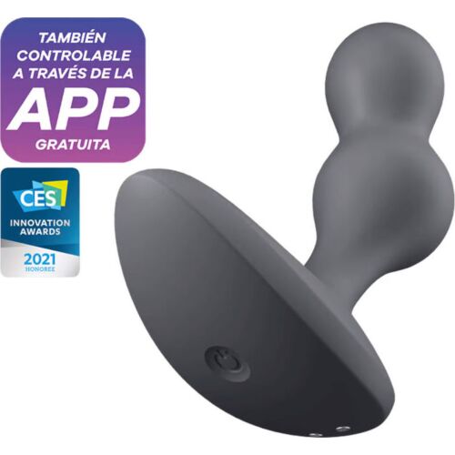 BDSM Anális Plug SATISFYER DEEP DIVER VIBRATING PLUG APP