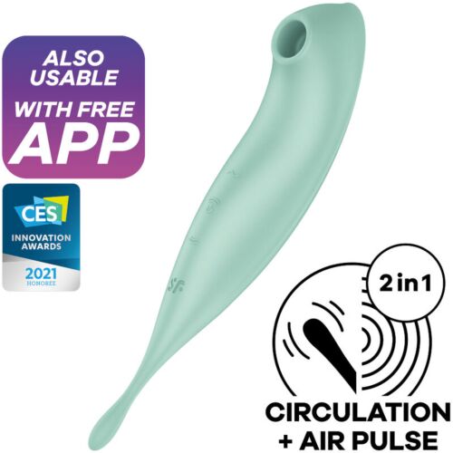 Air Stimulator és Vibrátor SATISFYER TWIRLING PRO+