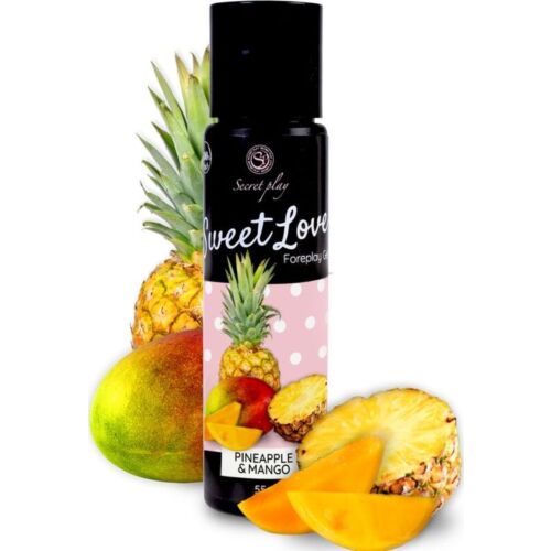 Lubrikáló SECRETPLAY Mango & Ananász 60 ml - Ehető élvezet