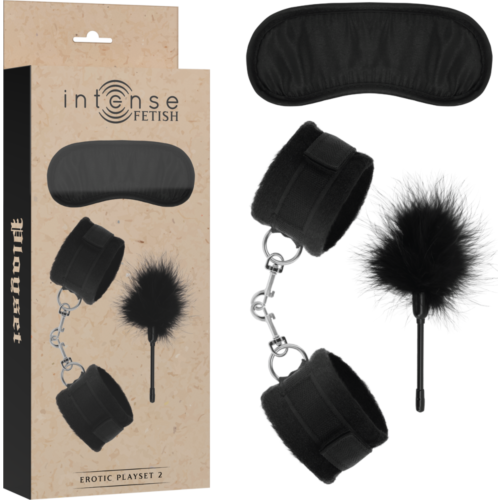 Bondage Készlet INTENSE FETISH 2 Kézi Bilincs és Maszk