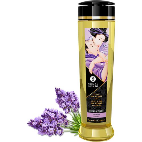 Masszázs olaj SHUNGA 240 ml | Érzéki levendula aroma