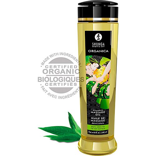 Masszázs Olaj SHUNGA ORGANIC Zöld Tea 240 ML