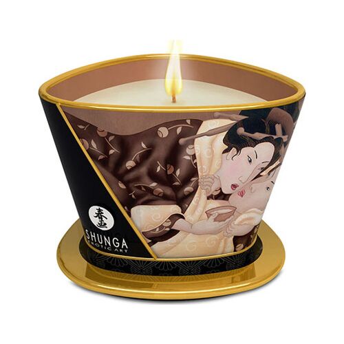 Masszázsgyertya SHUNGA Mini Caress csokoládé aroma