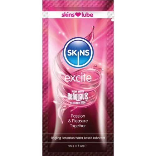 Lubrikáló SKINS Excite vízbázisú 5 ml