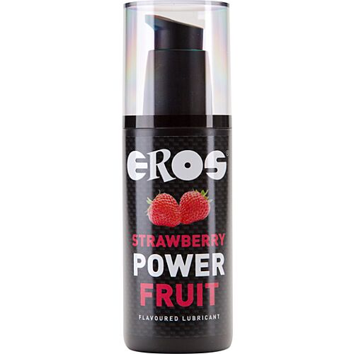 Lubrikáns EROS POWER LINE eper ízesítéssel 125 ml