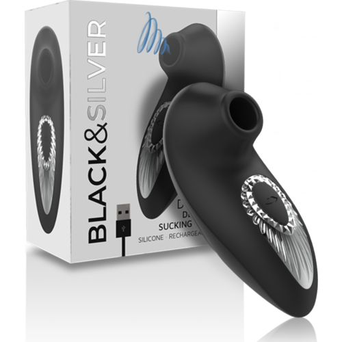 Szívó vibrátor BLACK&SILVER Drake Deluxe