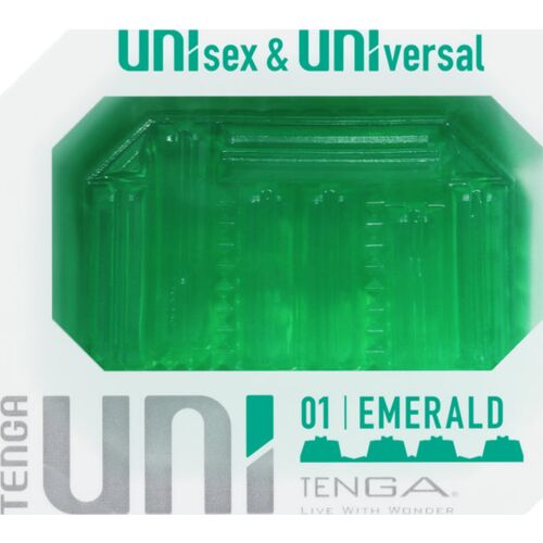 Masturbátor TENGA UNI EMERALD unisex dizájnnal