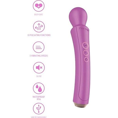 WAND vibrátor XOCOON Curved Wand erős vibrációval