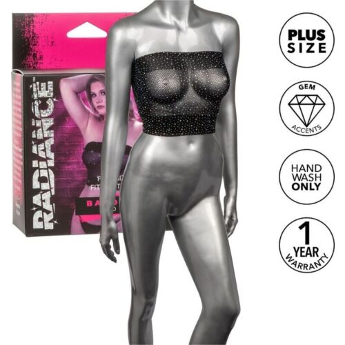 Szexi Fehérnemű CALEXOTICS RADIANCE BANDEAU TOP Plus Size