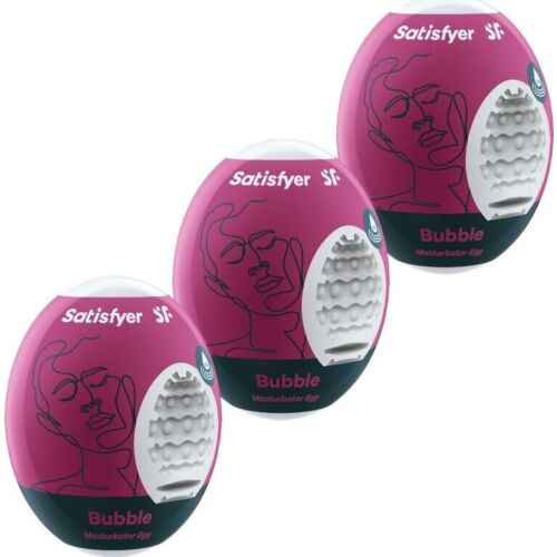Masturbátor tojás SATISFYER EGGS BUBBLE rugalmas anyaggal