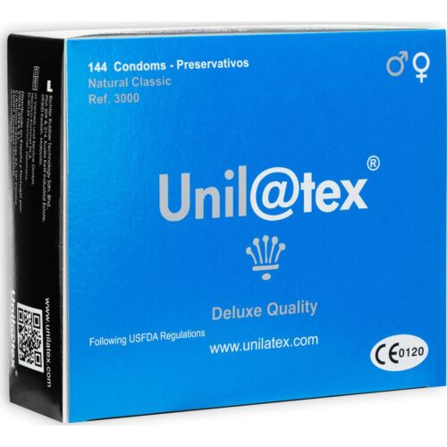 Óvszer Unilatex 144 db sima és síkosított