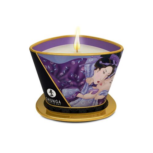 Masszázsgyertya SHUNGA MINI CARESS | Exotikus gyümölcsök aroma