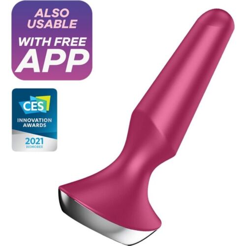BDSM Anális Plug SATISFYER Plug-ilicious 2 Erőteljes Vibrációkkal