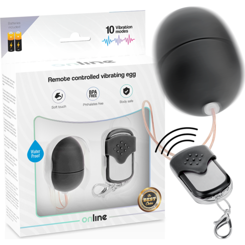 Vibráló tojás ONLINE Remote Control 10 vibrációs móddal