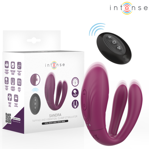 Vibrátor INTENSE REMOTE CONTROL Sandra távirányítós ütéssel