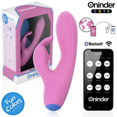 Vibrátor ONINDER CUTE LOVE BUNNY G-pont és klitorális stimulátor