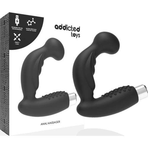 Prostatavibrátor ADDICTED TOYS 3 | Fekete