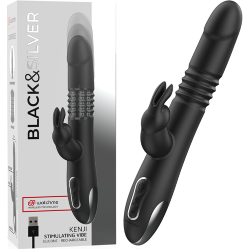 G PONTOS VIBRÁTOR BLACK&SILVER KENJI FEL-LE FUNKCIÓVAL