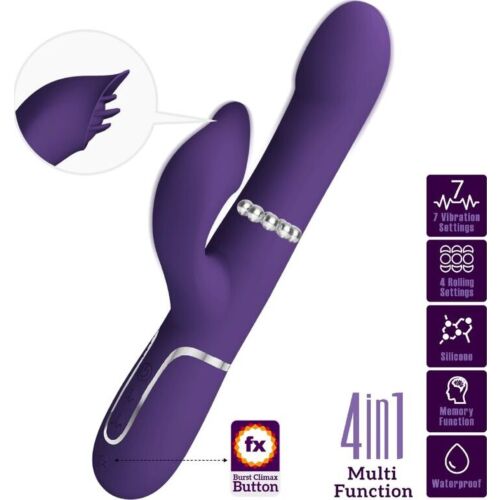 Vibrátor PRETTY LOVE ZALIN 4 az 1-ben