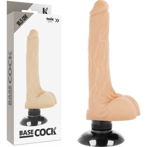 Realista vibrátor BASECOCK 18,5 cm